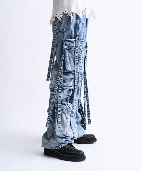 PHILTHEORY（フィルセオリー）の「Techno pants -made from denim- / デニムテクノパンツ（その他パンツ・メンズ・ブルー/ブラック・3/2/1）」の15枚目の写真