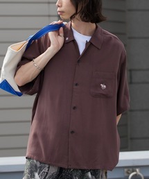 DAN RIVER/ダンリバー 50S EMBROIDERY S/S SHIRT 50年代エンブロイダリー半袖シャツ 刺繍 胸ポケット オーバーサイズ メンズ 秋 秋服 2026年秋冬