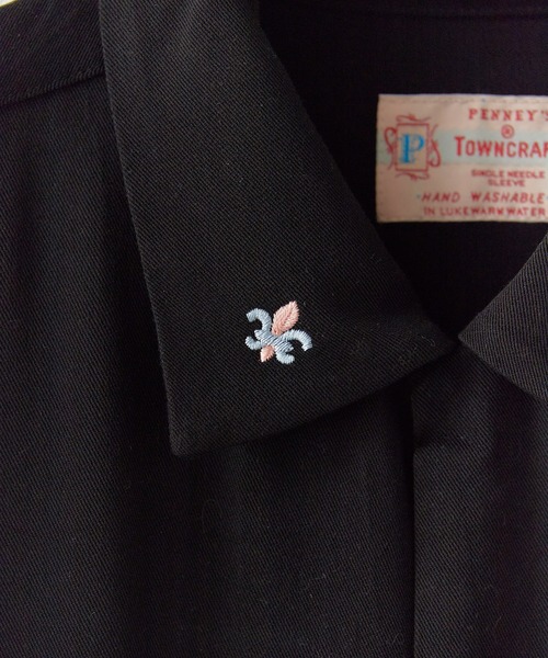 DAN RIVER（ダンリバー ）の「DAN RIVER/ダンリバー 50S EMBROIDERY S/S SHIRT 50年代エンブロイダリー半袖シャツ 刺繍 胸ポケット オーバーサイズ メンズ 秋 秋服 2026年秋冬（シャツ/ブラウス・メンズ・ブラック/ブラウン・M/L）」の19枚目の写真