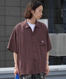 DAN RIVER（ダンリバー ）の「DAN RIVER/ダンリバー 50S EMBROIDERY S/S SHIRT 50年代エンブロイダリー半袖シャツ 刺繍 胸ポケット オーバーサイズ メンズ 2026年 夏 夏服（シャツ/ブラウス）」