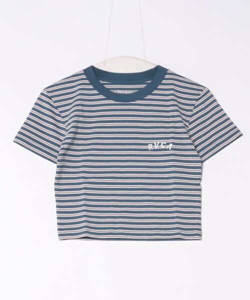 RVCA（ルーカ）の「RVCA/ルーカ クロップド丈 ショート丈 半袖 Tシャツ BG04C215（Tシャツ/カットソー・レディース・ライトブルー/ネイビー/ライトグリーン・M/S）」の22枚目の写真