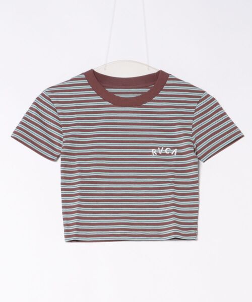 RVCA（ルーカ）の「RVCA/ルーカ クロップド丈 ショート丈 半袖 Tシャツ BG04C215（Tシャツ/カットソー・レディース・ライトブルー/ネイビー/ライトグリーン・M/S）」の17枚目の写真