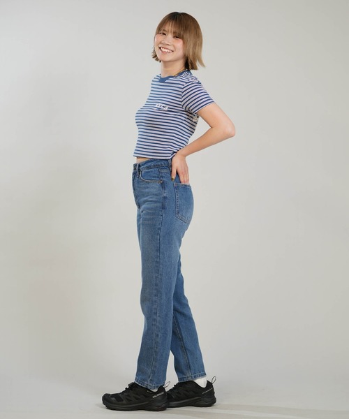 RVCA（ルーカ）の「RVCA/ルーカ クロップド丈 ショート丈 半袖 Tシャツ BG04C215（Tシャツ/カットソー・レディース・ライトブルー/ネイビー/ライトグリーン・M/S）」の5枚目の写真