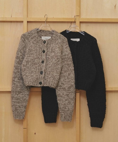 TODAYFUL(トゥデイフル)の「【TODAYFUL/トゥデイフル】Hand Knit Cardigan/ハンドニットカーディガン(カーディガン/ボレロ・レディース・ブラック/モカ・FREE)」の11枚目の写真