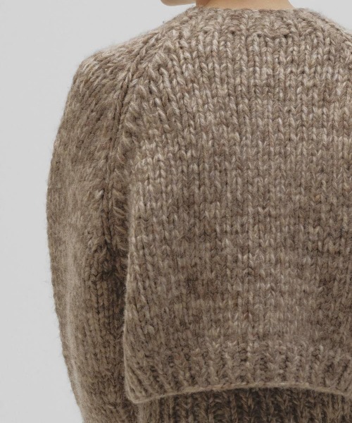 TODAYFUL(トゥデイフル)の「【TODAYFUL/トゥデイフル】Hand Knit Cardigan/ハンドニットカーディガン(カーディガン/ボレロ・レディース・ブラック/モカ・FREE)」の9枚目の写真