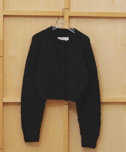 TODAYFUL(トゥデイフル)の「【TODAYFUL/トゥデイフル】Hand Knit Cardigan/ハンドニットカーディガン(カーディガン/ボレロ・レディース・ブラック/モカ・FREE)」の8枚目の写真