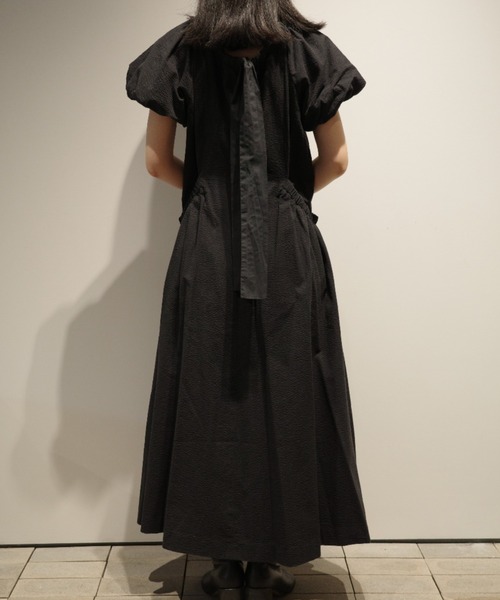 MANOF GATHER POCKET RIBBON ONE PIECE（ワンピース）｜MANOF（マノフ