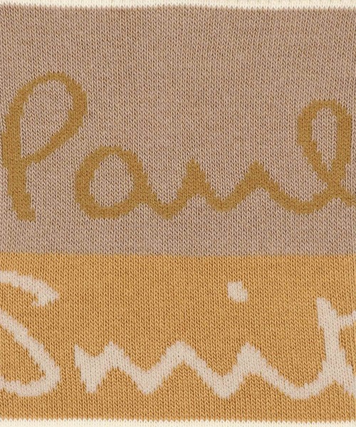 Paul Smith(ポールスミス)の「ウィメンズ "Logo Border" ソックス / 265610 CSW(ソックス/靴下・レディース・アイボリー/ネイビー/ブルー・22-24)」の5枚目の写真