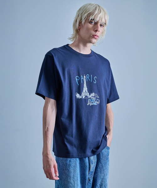FRUIT OF THE LOOM(フルーツオブザルーム)の「PARIS Tシャツ(Tシャツ/カットソー・メンズ・ネイビー/ホワイト/ブラック・L/M/XL)」の3枚目の写真