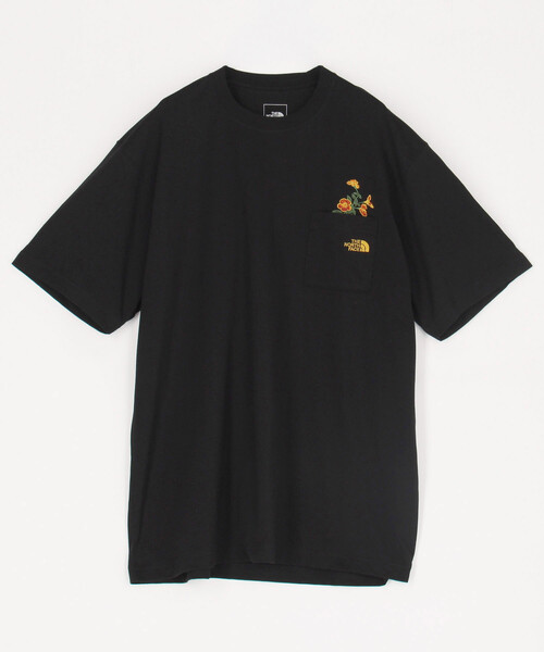FREAK'S STORE(フリークスストア)の「限定展開 THE NORTH FACE/ザ ノース フェイス S/S FD Flower Logo Tee/ショートスリーブフラッシュドライフラワーロゴティー(Tシャツ/カットソー・レディース・ブラック/ホワイト・MEDIUM/LARGE)」の2枚目の写真