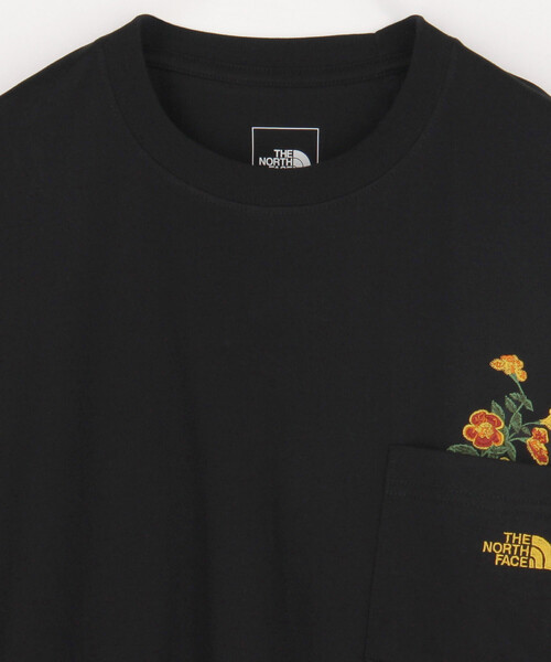 FREAK'S STORE(フリークスストア)の「限定展開 THE NORTH FACE/ザ ノース フェイス S/S FD Flower Logo Tee/ショートスリーブフラッシュドライフラワーロゴティー(Tシャツ/カットソー・レディース・ブラック/ホワイト・MEDIUM/LARGE)」の4枚目の写真