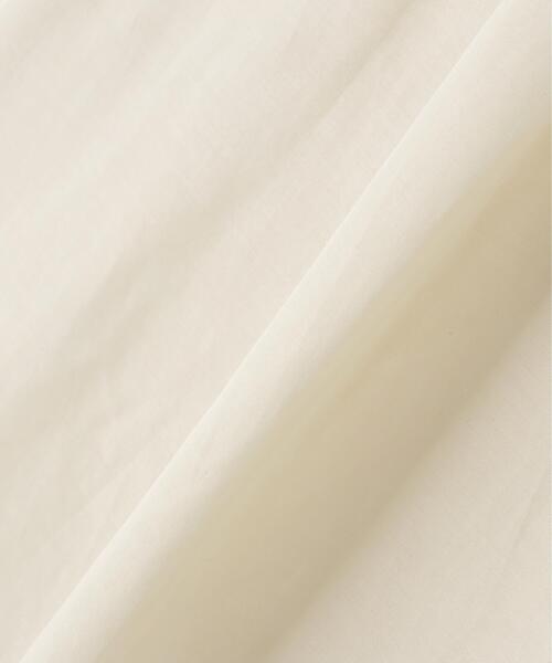 YLEVE(イレーヴ)の「YLEVE / SILK COTTON CLOTH BIO SUEDE SHIRT(シャツ/ブラウス・レディース・ホワイト/ネイビー・0/1)」の7枚目の写真