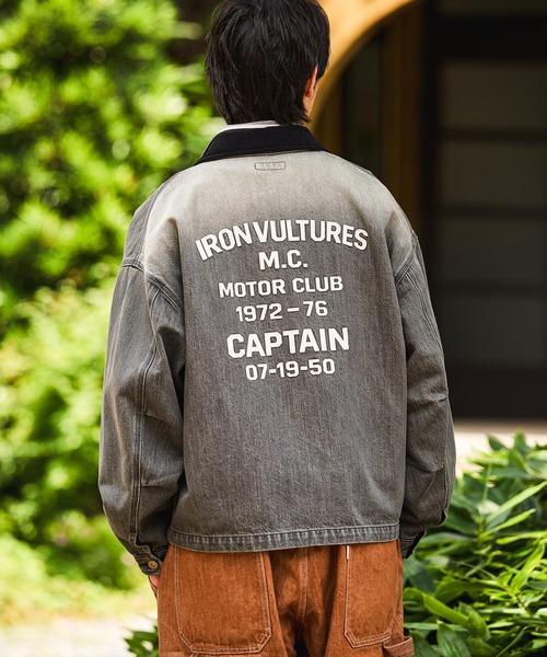 niko and...（ニコアンド）の「Denim Zip Work Jacket [niko and ...JEANS]（デニムジャケット・メンズ・サックスブルー/ダークグレー・MEDIUM/LARGE）」の18枚目の写真