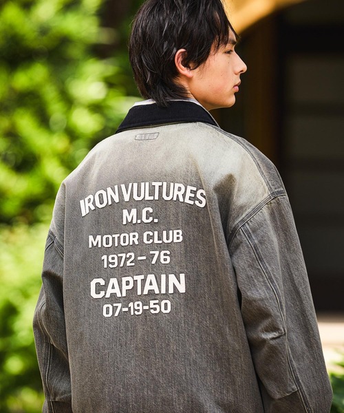 niko and...（ニコアンド）の「Denim Zip Work Jacket [niko and ...JEANS]（デニムジャケット・メンズ・サックスブルー/ダークグレー・MEDIUM/LARGE）」の19枚目の写真