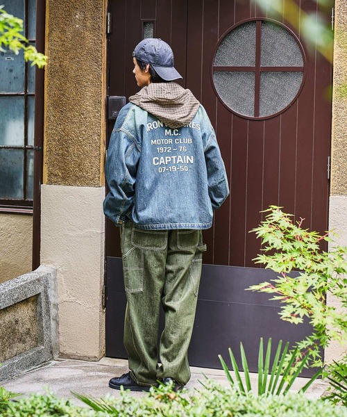 niko and...（ニコアンド）の「Denim Zip Work Jacket [niko and ...JEANS]（デニムジャケット・メンズ・サックスブルー/ダークグレー・MEDIUM/LARGE）」の11枚目の写真