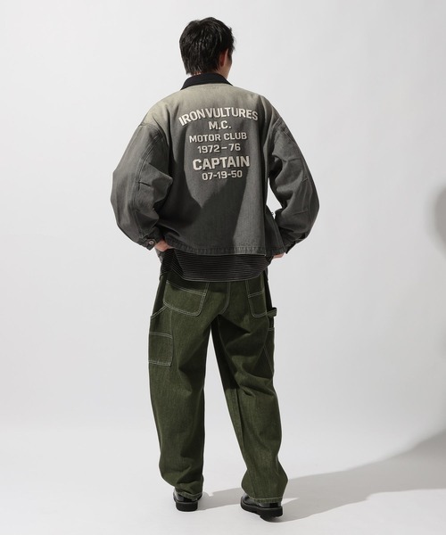 niko and...（ニコアンド）の「Denim Zip Work Jacket [niko and ...JEANS]（デニムジャケット・メンズ・サックスブルー/ダークグレー・MEDIUM/LARGE）」の3枚目の写真