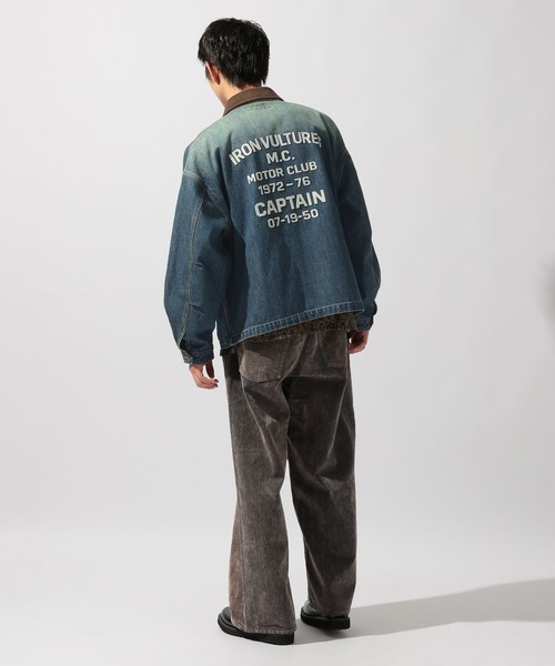 niko and...（ニコアンド）の「Denim Zip Work Jacket [niko and ...JEANS]（デニムジャケット・メンズ・サックスブルー/ダークグレー・MEDIUM/LARGE）」の8枚目の写真