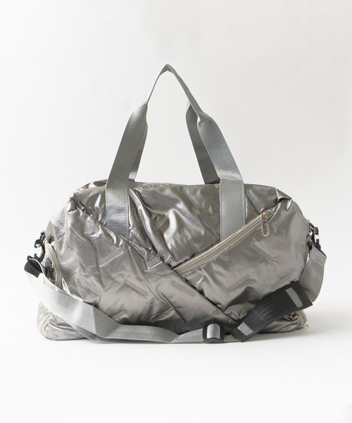 Chick(チック)の「【2WAY】【A4サイズ対応】2-Way Shoulder Boston Bag / 2WAY ショルダーボストンバッグ ショルダー取り外し可能 y2k 韓国系 レディース 秋 秋服 2026年秋冬(ショルダーバッグ・レディース・ホワイト/ブラック/シルバー・FREE)」の1枚目の写真