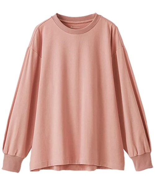 BELLUNA PLUS(ベルーナ)の「着る血行改善!ボリューム袖デザインプルオーバ(Tシャツ/カットソー・レディース・ミント/ピンク/チャコール・MEDIUM/X-LARGE/LARGE)」の8枚目の写真