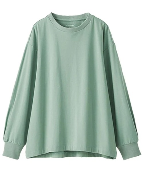 BELLUNA PLUS(ベルーナ)の「着る血行改善!ボリューム袖デザインプルオーバ(Tシャツ/カットソー・レディース・ミント/ピンク/チャコール・MEDIUM/X-LARGE/LARGE)」の7枚目の写真