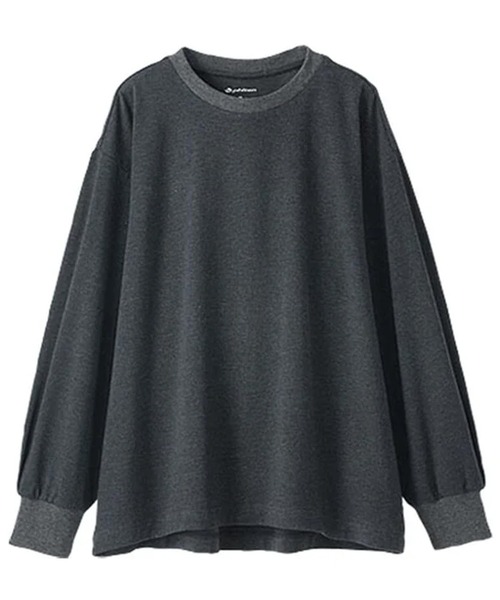 BELLUNA PLUS(ベルーナ)の「着る血行改善!ボリューム袖デザインプルオーバ(Tシャツ/カットソー・レディース・ミント/ピンク/チャコール・MEDIUM/X-LARGE/LARGE)」の6枚目の写真
