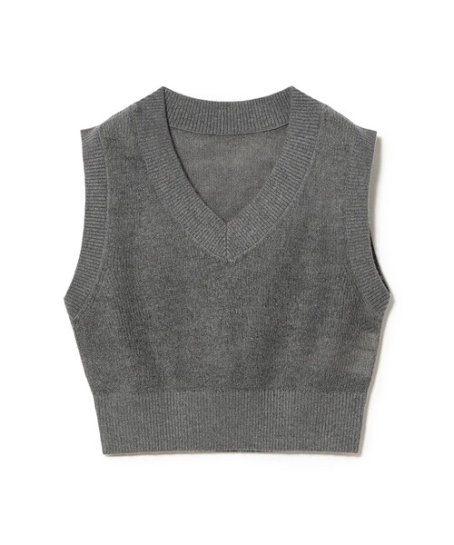 Ray BEAMS(レイビームス)の「Vネック ベスト(ベスト・レディース・シルバー/ネイビー・ONE SIZE)」の16枚目の写真
