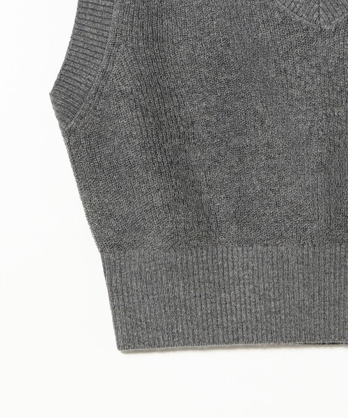 Ray BEAMS(レイビームス)の「Vネック ベスト(ベスト・レディース・シルバー/ネイビー・ONE SIZE)」の18枚目の写真