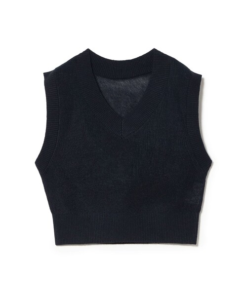 Ray BEAMS(レイビームス)の「Vネック ベスト(ベスト・レディース・シルバー/ネイビー・ONE SIZE)」の22枚目の写真