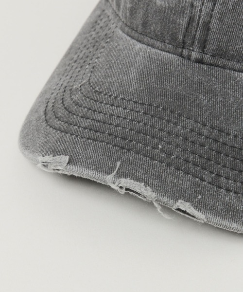 RAGEBLUE（レイジブルー）の「DAMAGE EDGE LOGO CAP/ダメージエッジロゴキャップ（キャップ・メンズ・ブラック/レッド/ネイビー・FREE）」の9枚目の写真