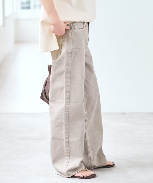 Spick & Span（スピックアンドスパン）の「《26サイズ登場 / 追加》upper hights/アッパーハイツ THE NIECE MID-RISE*（デニムパンツ・レディース・ブルー・24/23/26/25）」の6枚目の写真