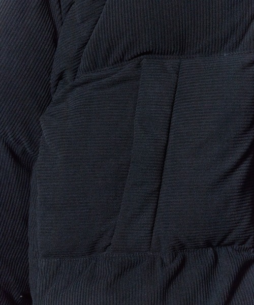 adidas(アディダス)の「adidas/アディダス CORDUROY PUFFER JACKET コーデュロイ パファー ジャケット ダウンジャケット ダウンコート 中綿 ブルゾン シンプル ベーシック メンズ レディース 2026年秋冬 秋服 冬服(ダウンジャケット/コート・メンズ・ブラック・S/M/L/XL/XS)」の8枚目の写真