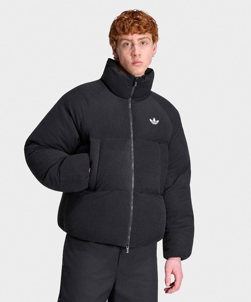 adidas(アディダス)の「adidas/アディダス CORDUROY PUFFER JACKET コーデュロイ パファー ジャケット ダウンジャケット ダウンコート 中綿 ブルゾン シンプル ベーシック メンズ レディース 2026年秋冬 秋服 冬服(ダウンジャケット/コート・メンズ・ブラック・S/M/L/XL/XS)」の19枚目の写真