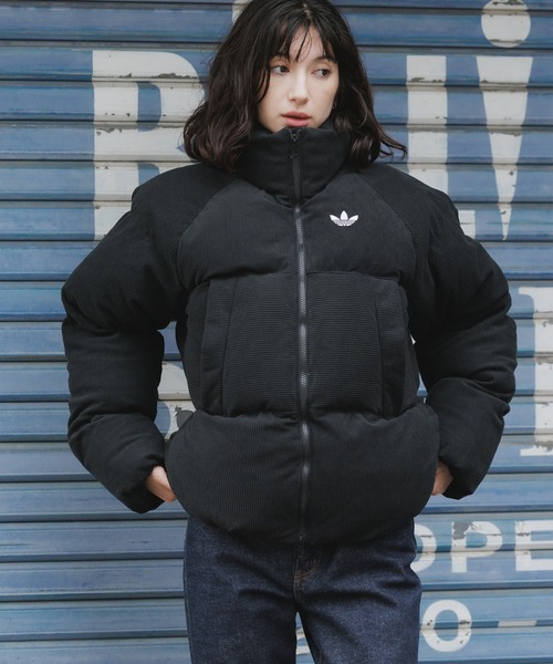 adidas(アディダス)の「adidas/アディダス CORDUROY PUFFER JACKET コーデュロイ パファー ジャケット ダウンジャケット ダウンコート 中綿 ブルゾン シンプル ベーシック メンズ レディース 2026年秋冬 秋服 冬服(ダウンジャケット/コート・メンズ・ブラック・S/M/L/XL/XS)」の18枚目の写真