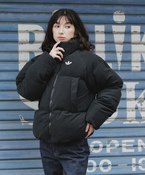 adidas(アディダス)の「adidas/アディダス CORDUROY PUFFER JACKET コーデュロイ パファー ジャケット ダウンジャケット ダウンコート 中綿 ブルゾン シンプル ベーシック メンズ レディース 2026年秋冬 秋服 冬服(ダウンジャケット/コート・メンズ・ブラック・S/M/L/XL/XS)」の16枚目の写真