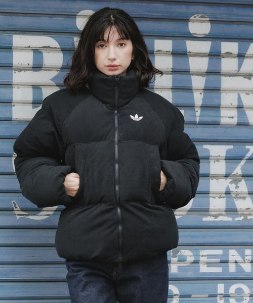 adidas(アディダス)の「adidas/アディダス CORDUROY PUFFER JACKET コーデュロイ パファー ジャケット ダウンジャケット ダウンコート 中綿 ブルゾン シンプル ベーシック メンズ レディース 2026年秋冬 秋服 冬服(ダウンジャケット/コート・メンズ・ブラック・S/M/L/XL/XS)」の17枚目の写真