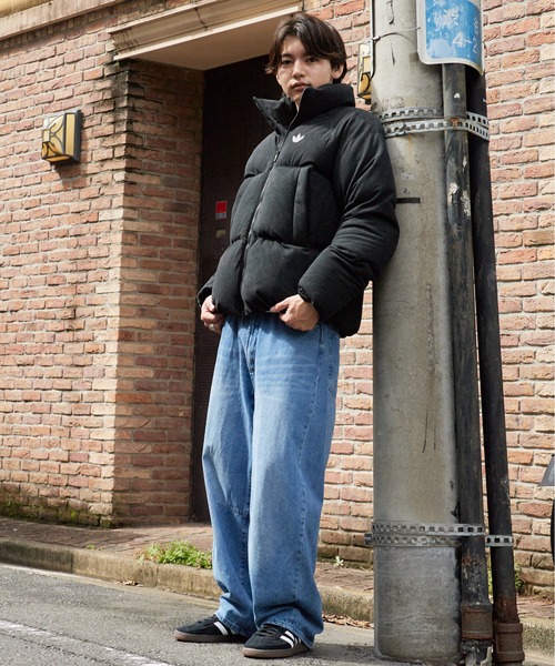 adidas(アディダス)の「adidas/アディダス CORDUROY PUFFER JACKET コーデュロイ パファー ジャケット ダウンジャケット ダウンコート 中綿 ブルゾン シンプル ベーシック メンズ レディース 2026年秋冬 秋服 冬服(ダウンジャケット/コート・メンズ・ブラック・S/M/L/XL/XS)」の22枚目の写真
