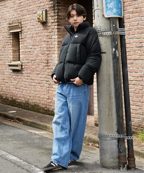 adidas(アディダス)の「adidas/アディダス CORDUROY PUFFER JACKET コーデュロイ パファー ジャケット ダウンジャケット ダウンコート 中綿 ブルゾン シンプル ベーシック メンズ レディース 2026年秋冬 秋服 冬服(ダウンジャケット/コート・メンズ・ブラック・S/M/L/XL/XS)」の21枚目の写真