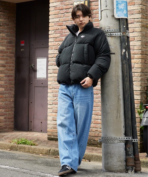 adidas(アディダス)の「adidas/アディダス CORDUROY PUFFER JACKET コーデュロイ パファー ジャケット ダウンジャケット ダウンコート 中綿 ブルゾン シンプル ベーシック メンズ レディース 2026年秋冬 秋服 冬服(ダウンジャケット/コート・メンズ・ブラック・S/M/L/XL/XS)」の20枚目の写真