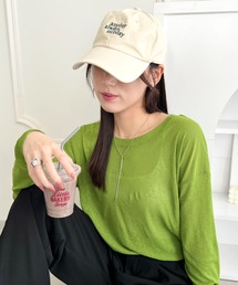 シアーロングスリーブT 透け感ロンT