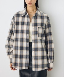 AZUL by moussy | 【身長/骨格別着用画像あり】【着丈バリエ】アソート柄チェックシャツ 長袖 秋服 羽織り トップス 豊富なカラバリ お尻が隠れる(シャツ/ブラウス)