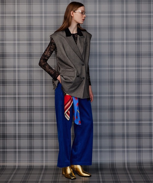 MAISON SPECIAL(メゾンスペシャル)の「Color Corduroy Pants/カラーコーデュロイパンツ(その他パンツ・レディース・ブルー/グリーン/ピンク・36/38)」の10枚目の写真