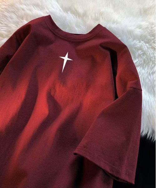 DOUBLE STEAL(ダブルスティール)の「DSクロスロゴ半袖TEE(Tシャツ/カットソー・メンズ・ブラック/ホワイト/アイボリー/レッド/杢グレー・MEDIUM/SMALL/LARGE/X-LARGE)」の5枚目の写真