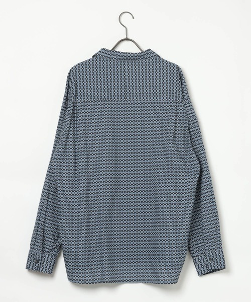 GEORGE'S(ジョージズ)の「コモン柄シャツ(シャツ/ブラウス・メンズ・ベージュ/ネイビー・MEDIUM/LARGE)」の4枚目の写真