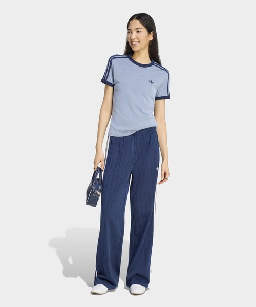 adidas（アディダス）の「ヘザー 3S カリ Tシャツ / アディダスオリジナルス adidas Originals（Tシャツ/カットソー・レディース・ブルー・X-SMALL/MEDIUM/LARGE/X-LARGE/SMALL/XX-LARGE）」の5枚目の写真
