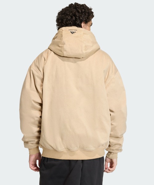 adidas（アディダス）の「アディダス エキップメント ドリル 中わた入りパーカー / アディダスオリジナルス adidas Originals（ブルゾン・メンズ・ベージュ・MEDIUM/LARGE/X-SMALL/X-LARGE/XX-LARGE）」の2枚目の写真
