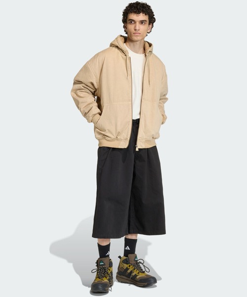 adidas（アディダス）の「アディダス エキップメント ドリル 中わた入りパーカー / アディダスオリジナルス adidas Originals（ブルゾン・メンズ・ベージュ・MEDIUM/LARGE/X-SMALL/X-LARGE/XX-LARGE）」の3枚目の写真