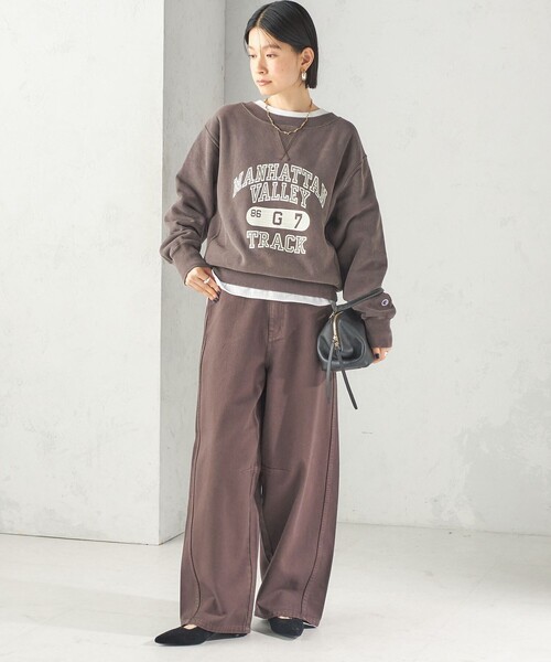 Champion(チャンピオン)の「【SHIPS別注】Champion: リバー スウィーブ ロゴ スウェット(スウェット・レディース・ネイビー/グリーン/ブラウン・ONE SIZE)」の4枚目の写真