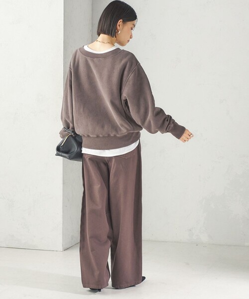 Champion(チャンピオン)の「【SHIPS別注】Champion: リバー スウィーブ ロゴ スウェット(スウェット・レディース・ネイビー/グリーン/ブラウン・ONE SIZE)」の6枚目の写真