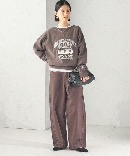 Champion(チャンピオン)の「【SHIPS別注】Champion: リバー スウィーブ ロゴ スウェット(スウェット・レディース・ネイビー/グリーン/ブラウン・ONE SIZE)」の7枚目の写真