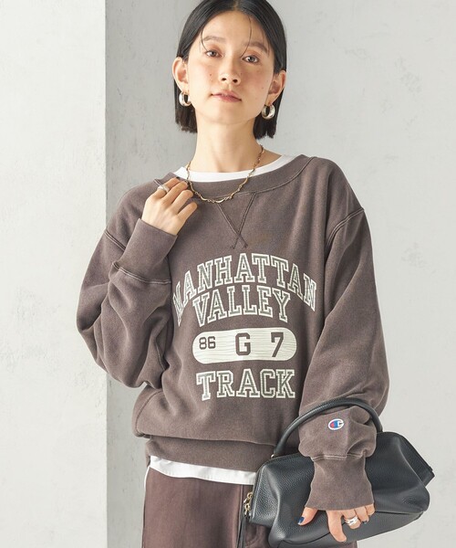Champion(チャンピオン)の「【SHIPS別注】Champion: リバー スウィーブ ロゴ スウェット(スウェット・レディース・ネイビー/グリーン/ブラウン・ONE SIZE)」の8枚目の写真